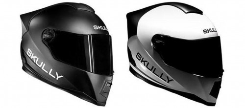 Casque AR-1 Skully_coloris blanc brillant ou Noir mat